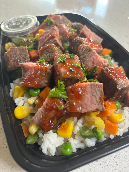 Steak bites/Mixed veggies